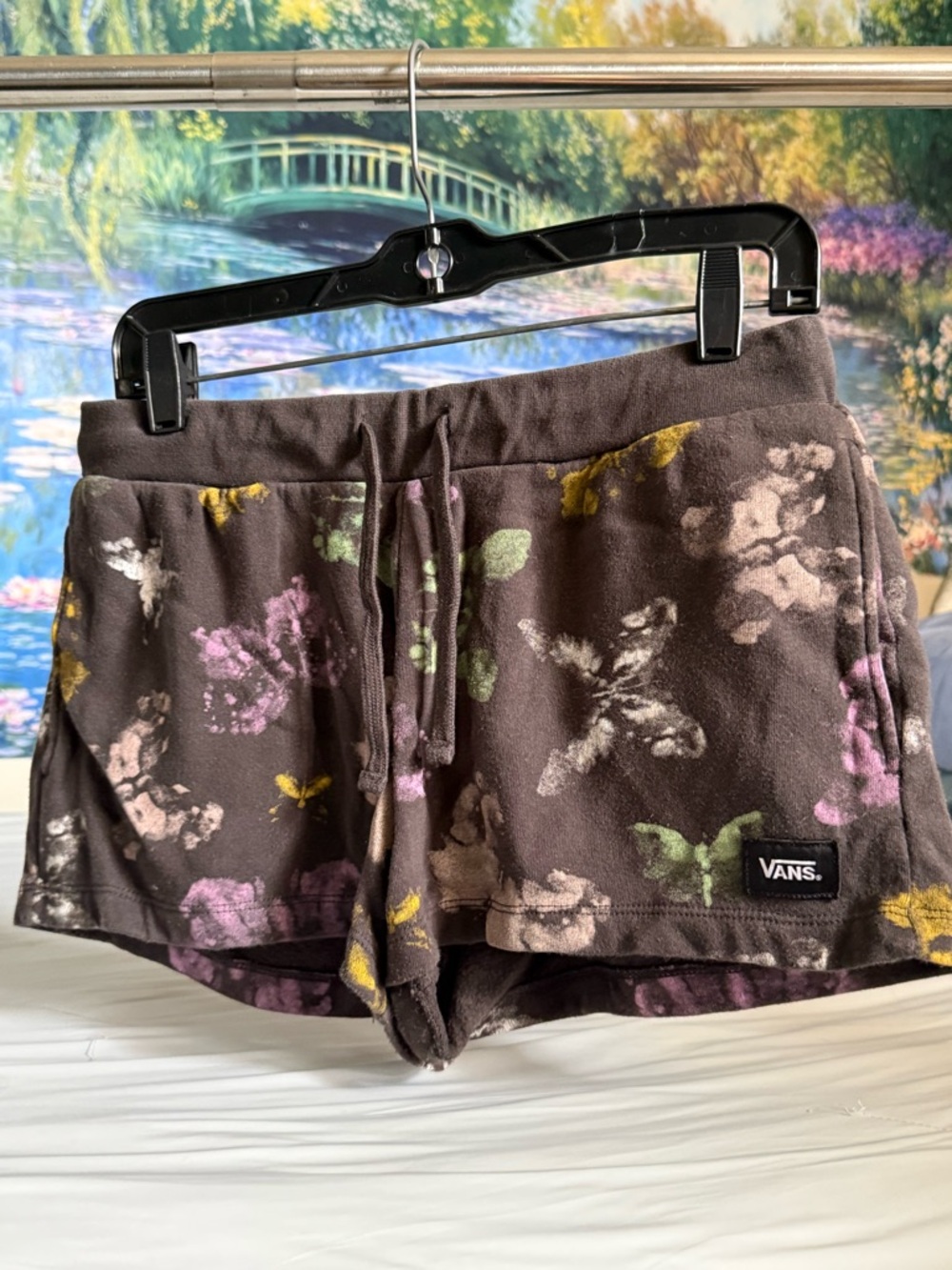 Vans Brown Floral Terry Athletic Shorts